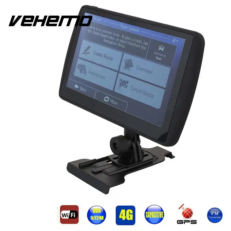 

Vehemo Car Truck 7 Inch 4G High Definition HD GPS System Navigator Vedio MP3 With Map