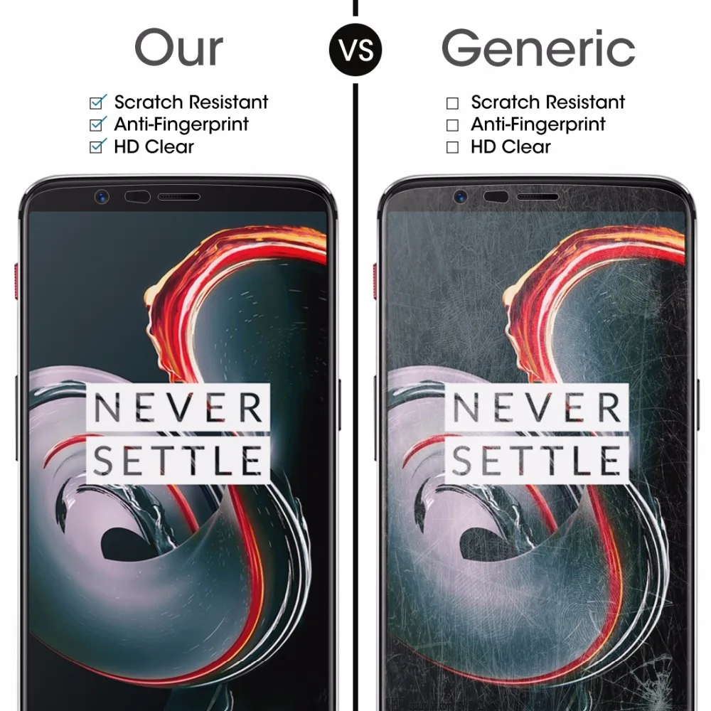 Экран протектор для Oneplus 5T 0 26 мм 9H твердость поверхности 2.5D с округленными