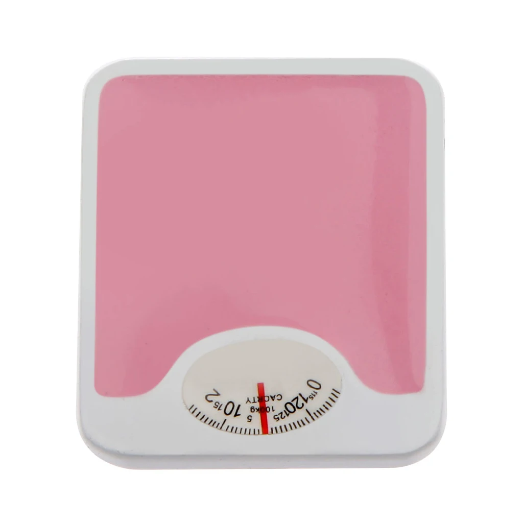 Pink Bathroom Scale Doll House Miniature Home Living Room Decoration 12th