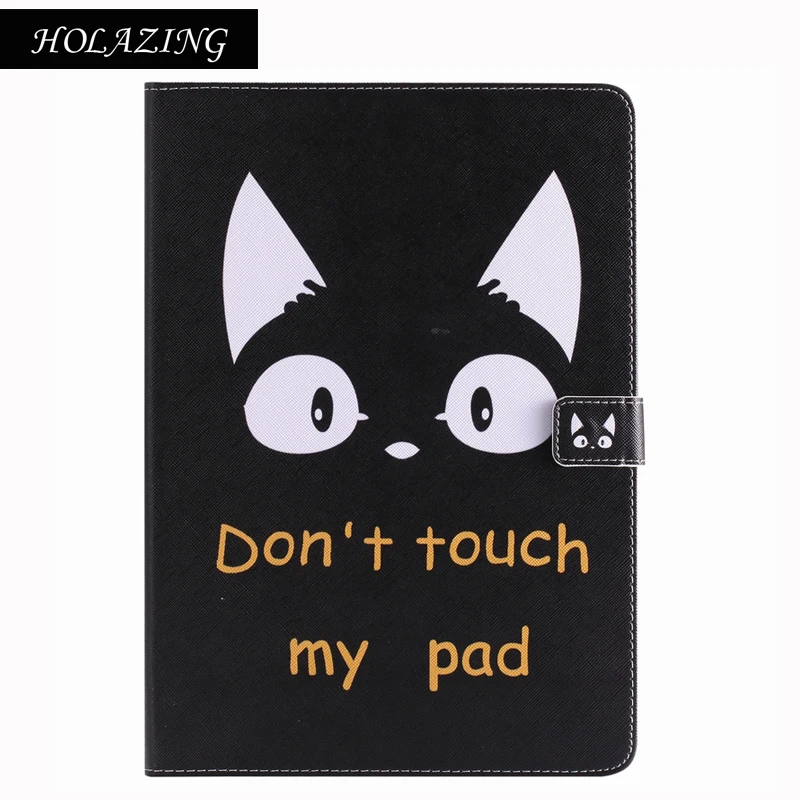 

HOLAZING Fashion High Quality Painted Flip PU Leather Case For iPad Air Smart Magnetic Design Cover For iPad5
