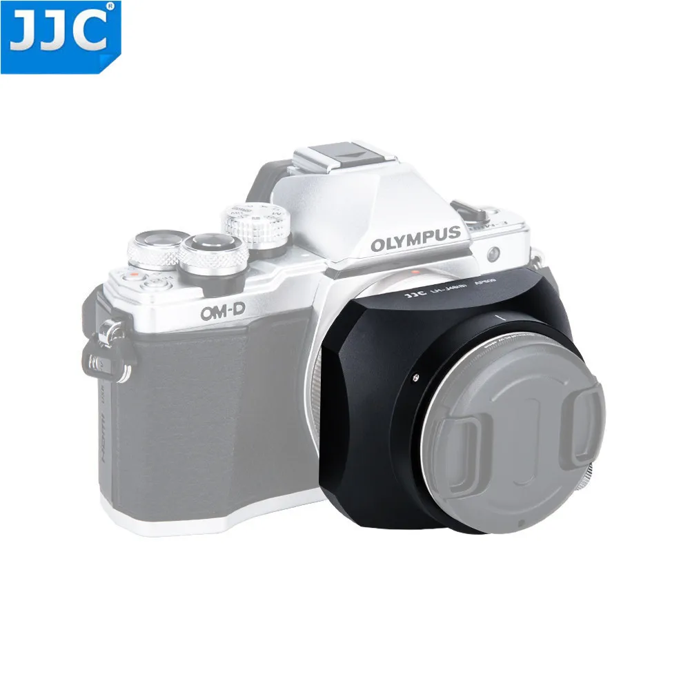 JJC квадратная черная металлическая крышка объектива абажур для Olympus M.ZUIKO DIGITAL ED 12