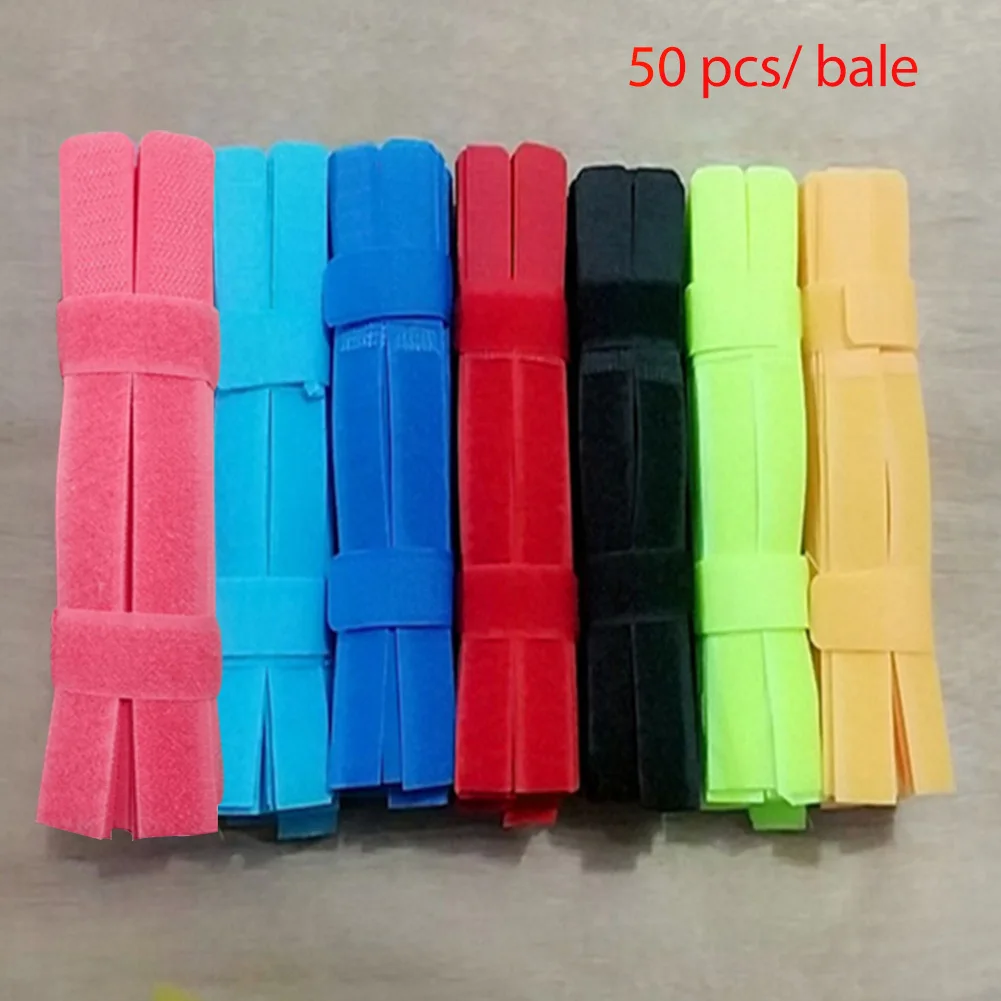 50 Pcs Back To Back Reusable Magic Sticker Wire Organizer Holder Loop Cable Hook Loop Nylon Rope Fastener Cable Ties