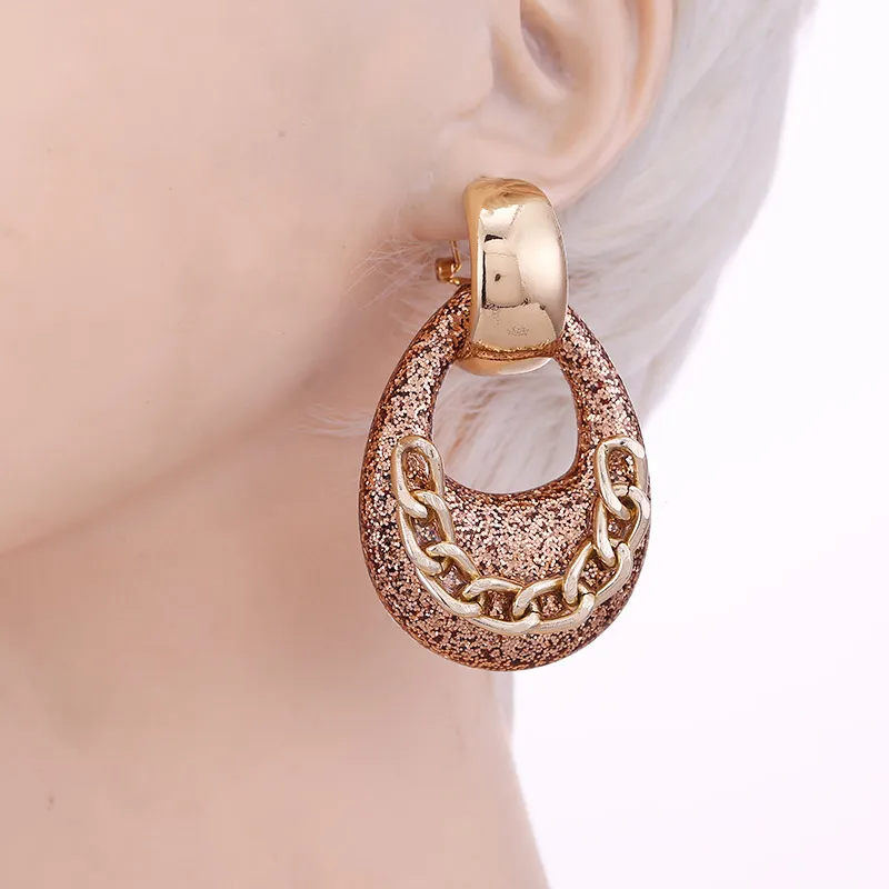 Brand Water Drop Crystal Charm Drop Earrings Women Rhinestone Statement Jewelry Wedding Bridal Accessory Love Gift (10)
