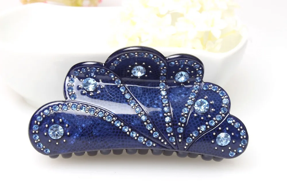 

Gorgeous Hair Ornaments Glamorous Women Hairpins Romantic Wedding Hair Claw Acrylic Hair Clips