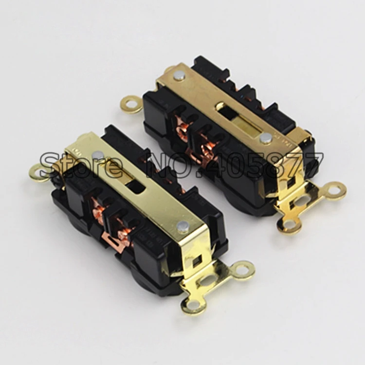 2 шт. высококачественные позолоченные розетки питания AC US|outlet socket|wall outlet socketsocket