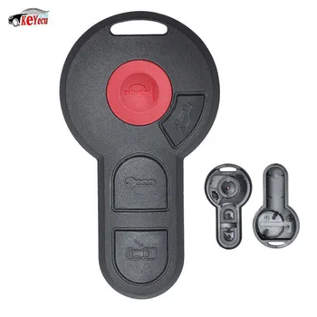 

KEYECU New Replacement Smart Remote Car Key Shell Case Fob 3+1 Button for Volkswagen Cabrio Beetle Golf