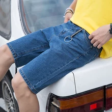 Шорты мужские джинсы Шорты мужчин Большие размеры 5xl Мужчины джинсовые шорты тенденции моды Тонкий Мужские Шорты