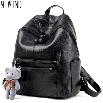 

MIWIND 2017 Women Backpacks Fashion PU Leather Lady Backpacks High Quality Fashion Girls Backpacks Cute School Bag TMG640