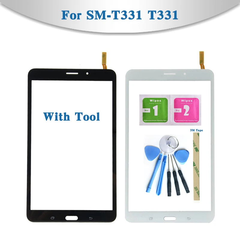 

For Samsung Galaxy Tab 4 8.0 SM-T330 T330 and SM-T331 T331 Tablet Touch Screen Digitizer Sensor Front Outer Glass Lens Panel