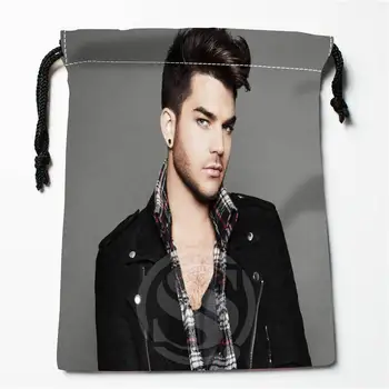 

e#!c127 New Adam Lambert Custom Printed receive Bag Compression Type drawstring bags size 18X22cm 7&12vc-qc127