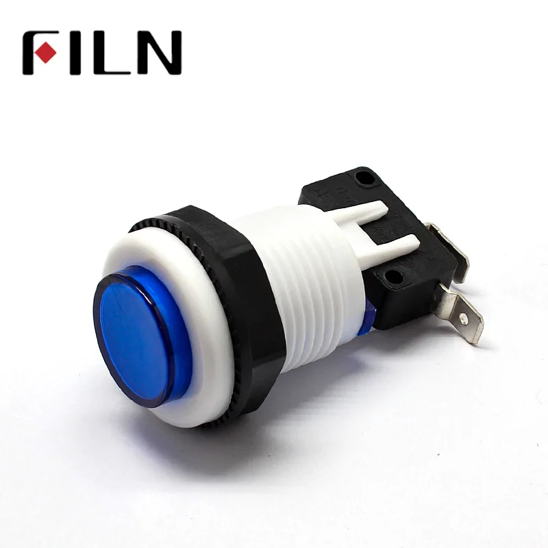 5 Colors small Round Arcade Video Game Player Push Button Switch Durable Multicade MAME Jamma Game Long Switch (6)