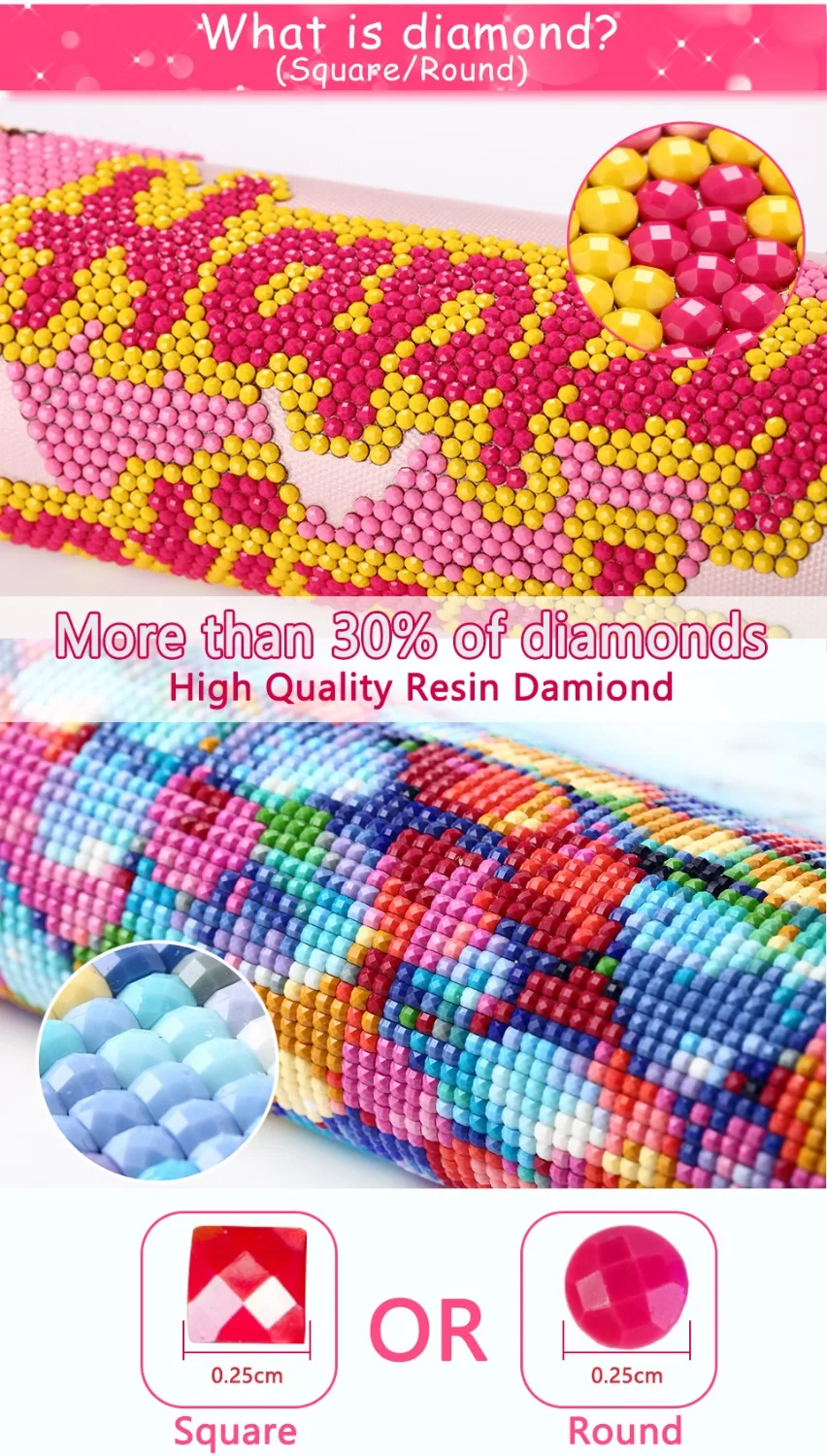 DIY Full Square /Round Drill Unicorn 5D Diamond Painting Cartoon Magic Unicorn Rhinestones Cross Stitch Home Decor Kids Gift
