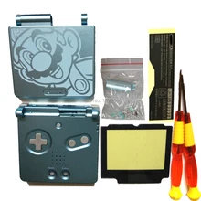 Пластиковый корпус для 【dogameboy Advance GBASP полный комплект чехол для Uncle Tube GameMario мальчик версия светло-голубой