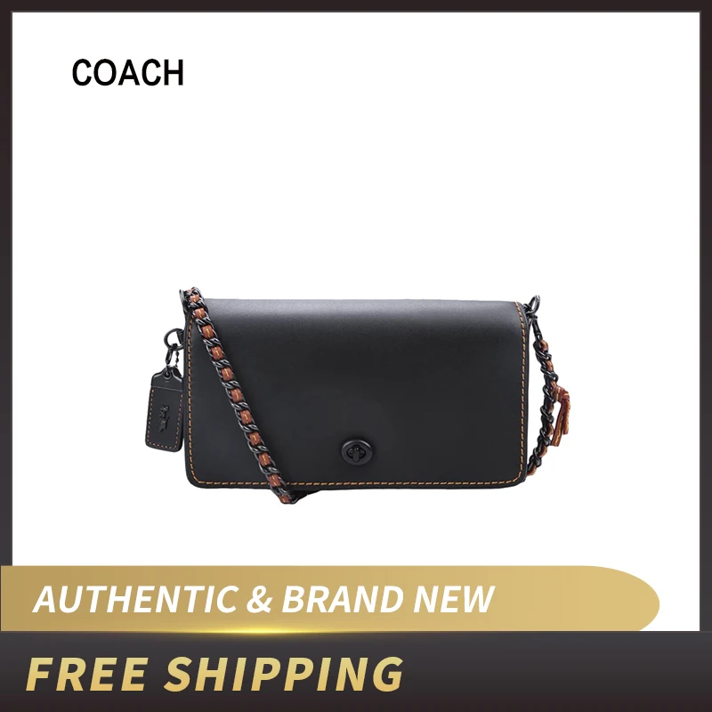 Кожаная сумка через плечо COACH Dinky 55149