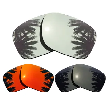 

(Silver+Black+Orange Red Mirrored Coating) 3-Pairs Polarized Replacement Lenses for Holbrook Frame 100% UVA & UVB Protection