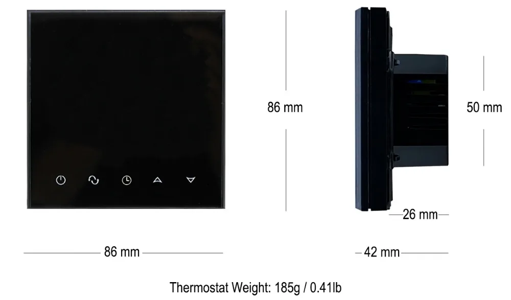 Beok TGT70 wifi-WP wifi термостат с сенсорным экраном 3A цифровой терморегулятор для водяного пола