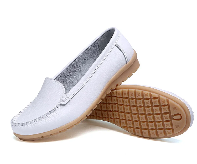 AH 168-New Arrival Cow Leather Women Loafers-20