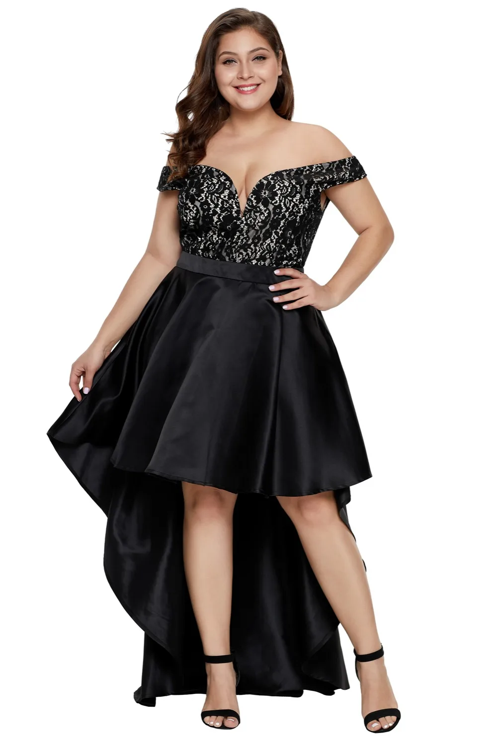 Plus-Size-Whitney-Formal-High-Low-Taffeta-Dress-LC611044-2-1