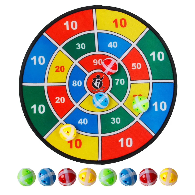 

Children Indoor Outdoor Sport Toy Social Parent-Child Game Safety Dart Board With 8 Balls Sports Toys Set For Kids Birthday Gift