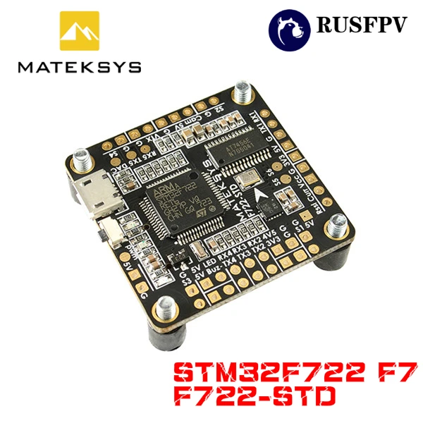

Matek F722-STD STM32F722 F7 Flight Controller Built-in OSD BMP280 Barometer Blackbox for RC FPV Racing Drone