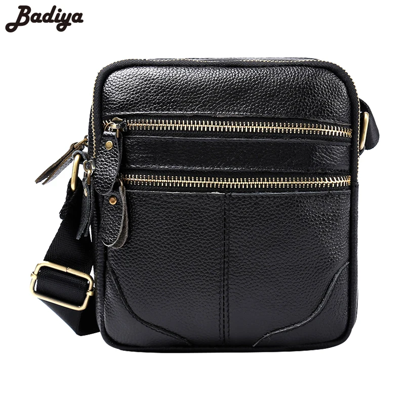 Business Genuine Leather Men's Single Shoulder Bag European Style Bags