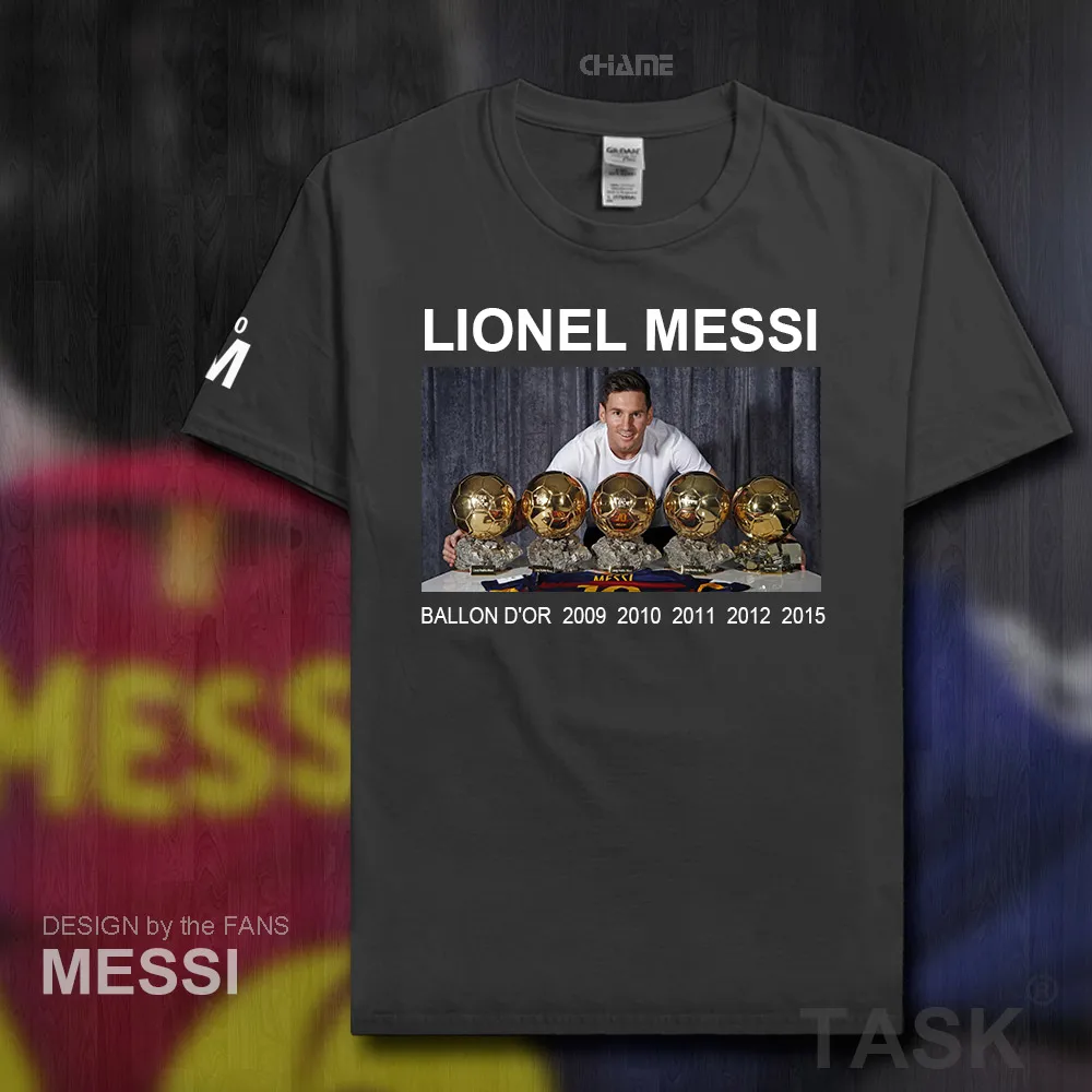

Ballon d'Or Barcelona Messi Leo Men Lionel t-shirt tops men t shirts Plus Size new fashion cotton 2017 Argentina footballer M10