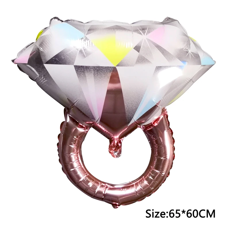 Радужное кольцо с бриллиантами, фольгированные шары на день рождения, надувной шар, украшение для свадебной вечеринки, гелиевый воздух, шары на День святого Валентина