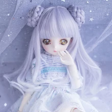 Bjd кукла парик для 1/3 1/4 1/6 1/8 bjd кукла парик для bjd кукла lcute косу волосы парик для sd bjd парик для кукол