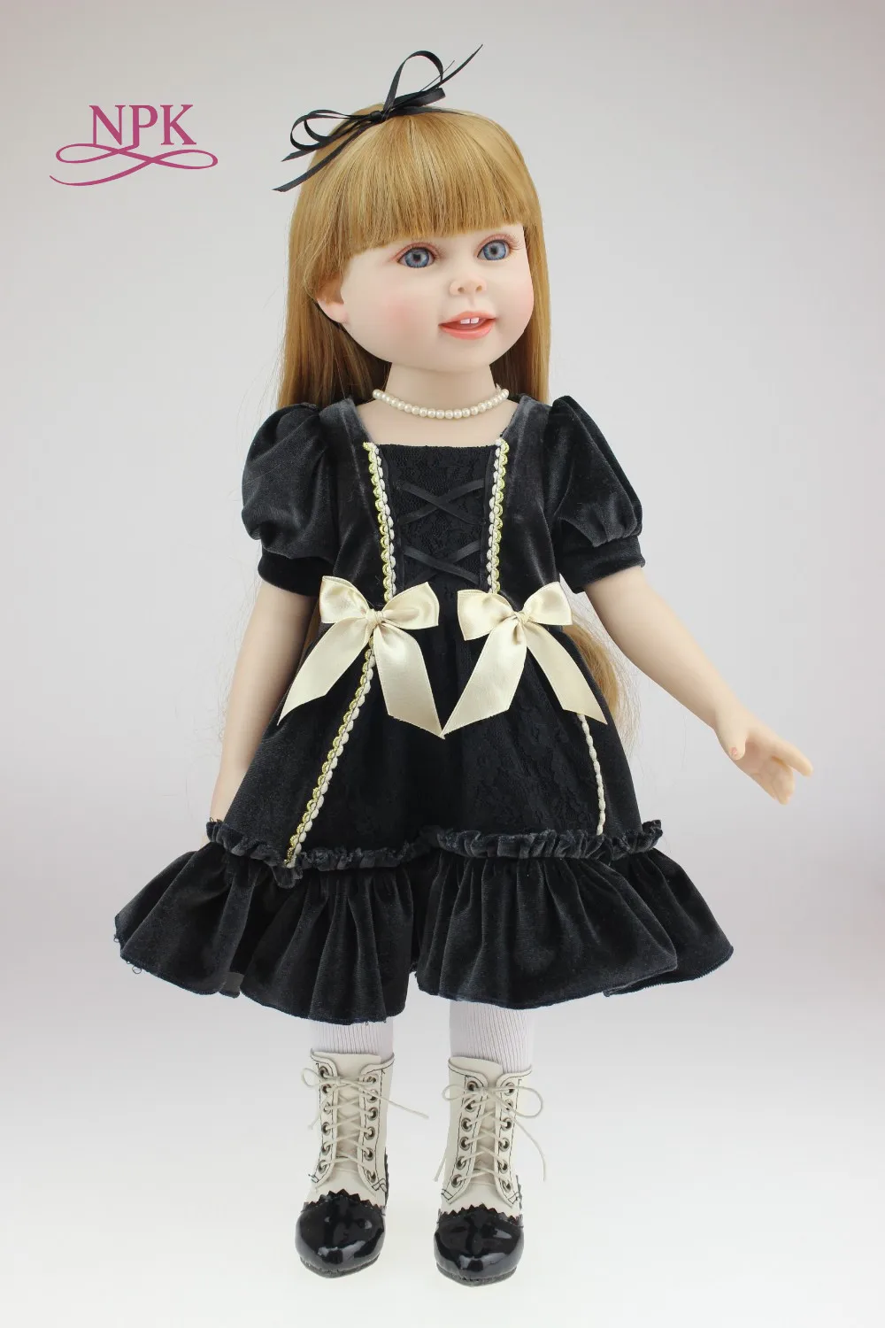 NPK 18 дюймов красивая принцесса BJD Кукла SD кукла с платьем для девочек игрушки bonecas