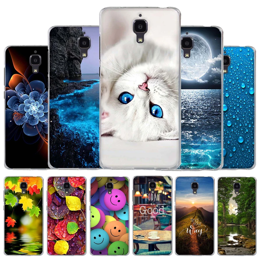 

Phone Case for Funda Xiaomi Mi4 M4 Mi 4 Case Silicone tpu Soft Back Cover for Coque xiaomi mi 4 Cover Cute Capa For Xiami Mi 4