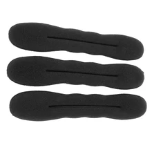 YOST-3pcs черный губка DIY прическа волосы конский хвост булочка производитель держатель " для леди