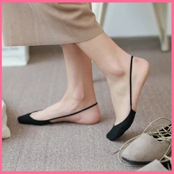 SP&CITY Soft Cotton Slippers Female Colorful High Heels Socks Fashion Women Breathable Boat Socks Summer Short  Invisible Socks