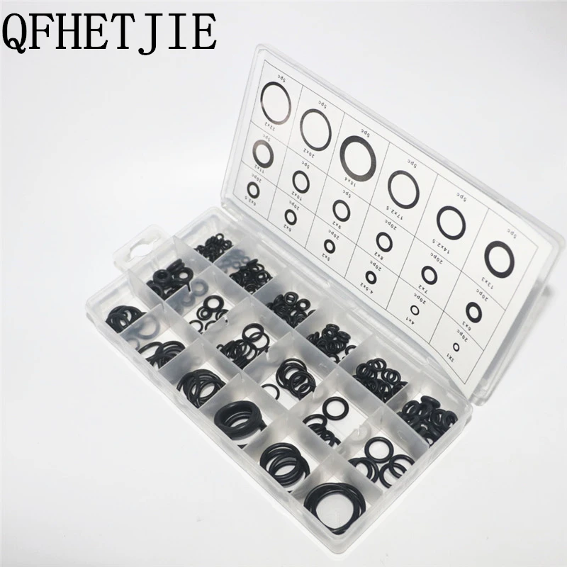 QFHETJIE 225 шт. 18 Размеры Универсальный резиновое уплотнительное кольцо Ассортимент