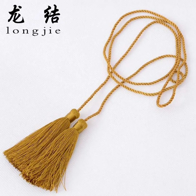Longjie Belt tassel fringe Pure manual weaving clothes hanging Sue ears