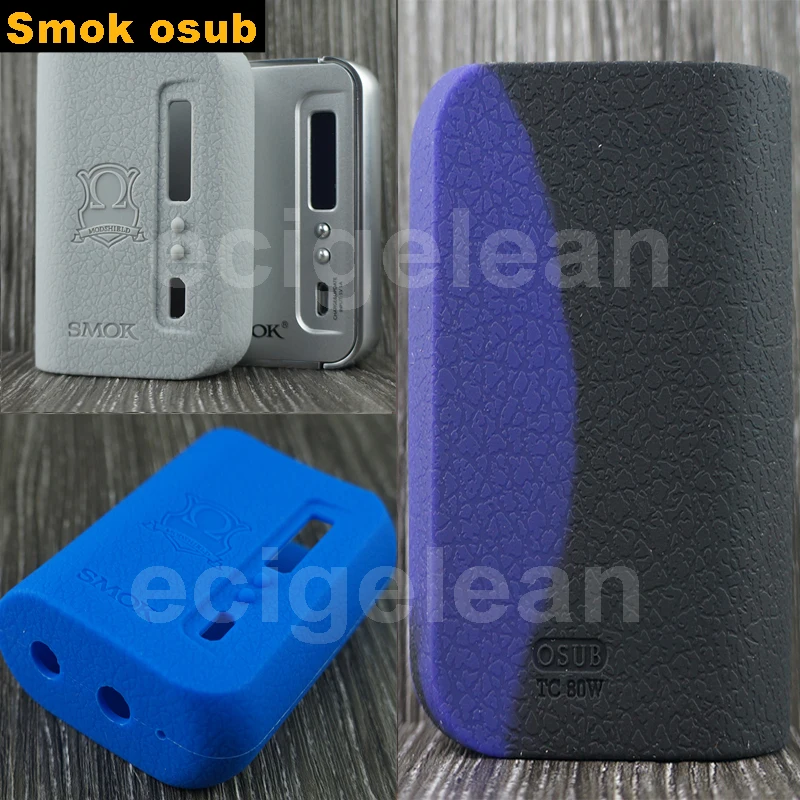 DHL 20 штук smok osub Вт силиконовый чехол/кожа/чехол против IJOY maxo zenith/баллон воды/