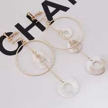 

Fashion earrings earings screw clip on earring without piercing for women female round circle
