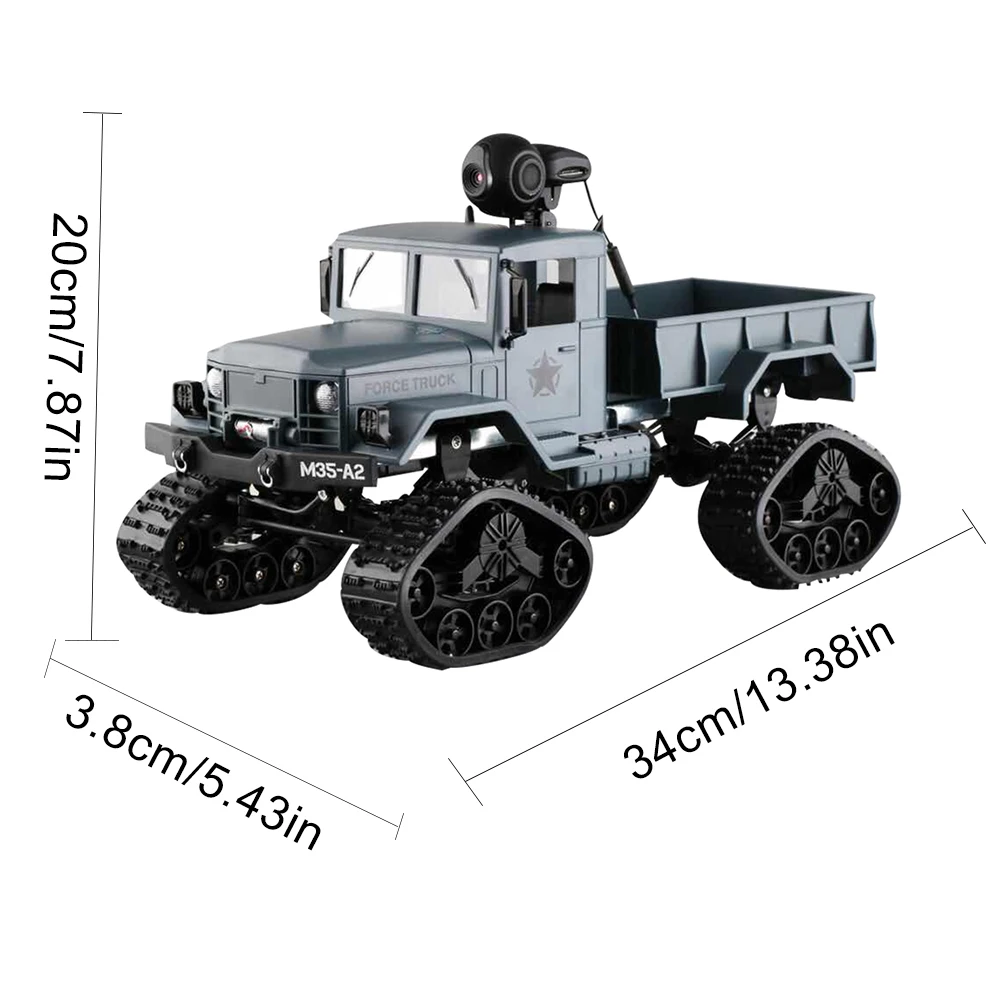 Зимние гусеничный военный билет моделирование четыре колеса восхождение автомобиль Wi-Fi Управление в режиме реального времени передачи военный билет