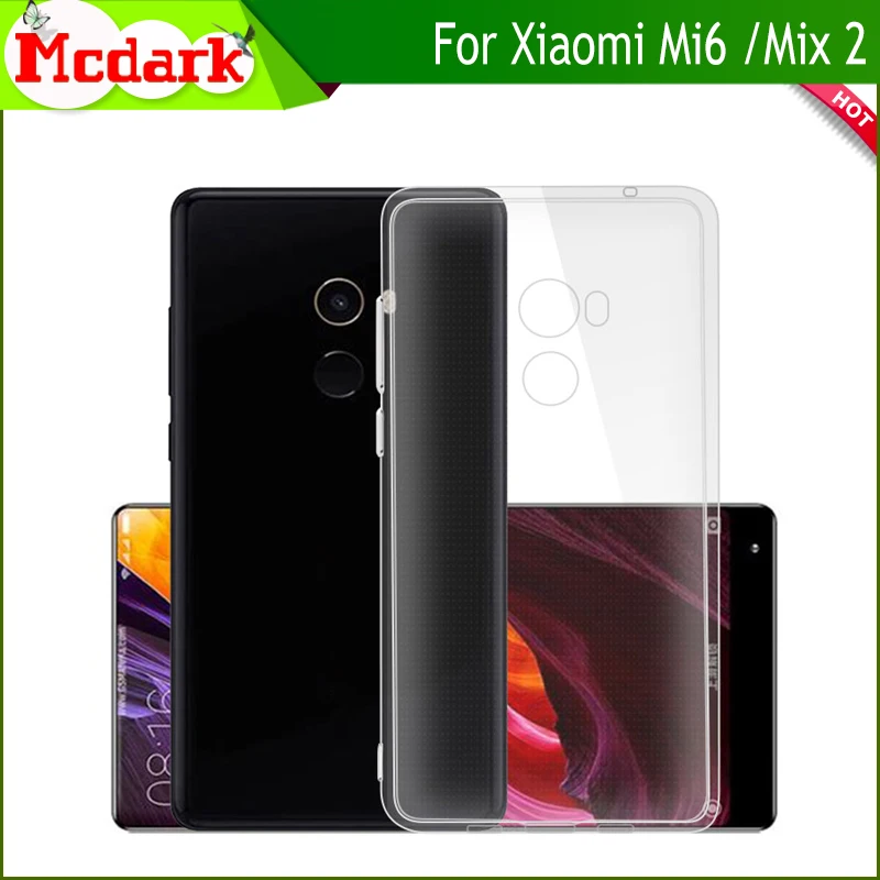 Силиконовый защитный чехол из ТПУ для Xiaomi Mi Mix 2 смартфона Mi6 6|Бамперы| |
