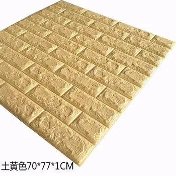 

White color Bricks Stone Pattern wooden pattern 3D wall Art Star DZAS PE foam tile self sticky tile wall stickers