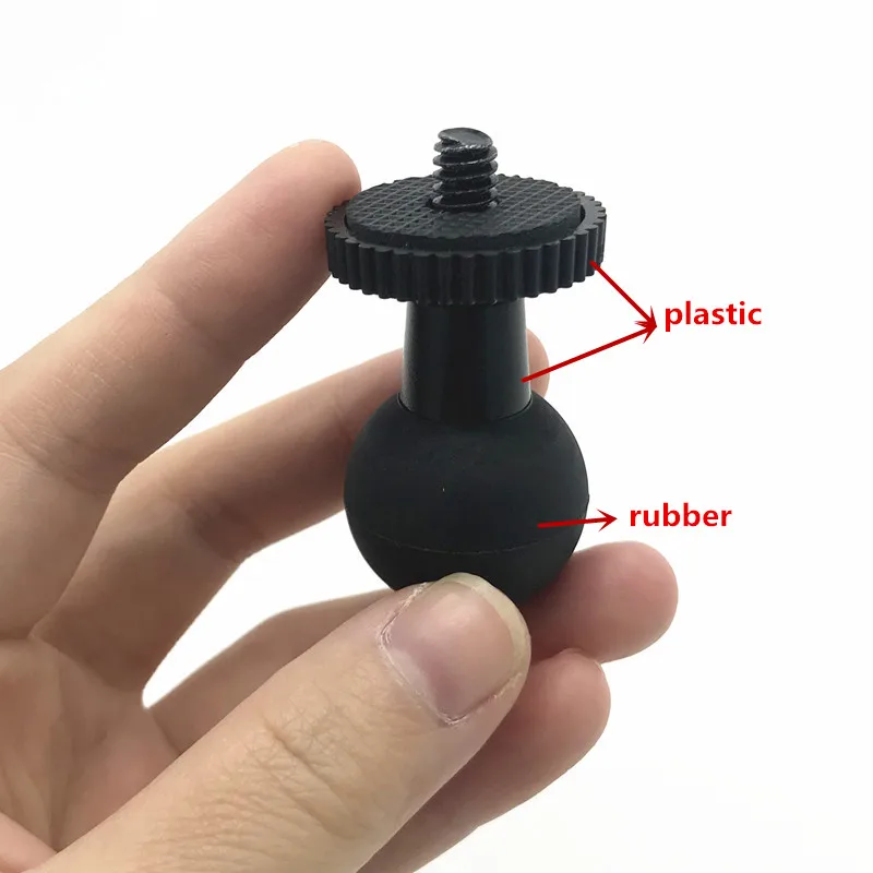 

1 inch Ball Mount to 1/4 Tripod Screw Adapter Motorcycle Bicycle Mount Adapter for Gopro Action Camera GPS Accessories
