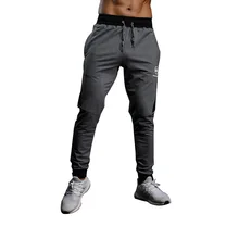 2019 Fashion Mens Pants New Solid Color Casual Soft Elastic Cotton Skinny Sweatpants Bodybuilding Pencil Trousers Gyms Clothing