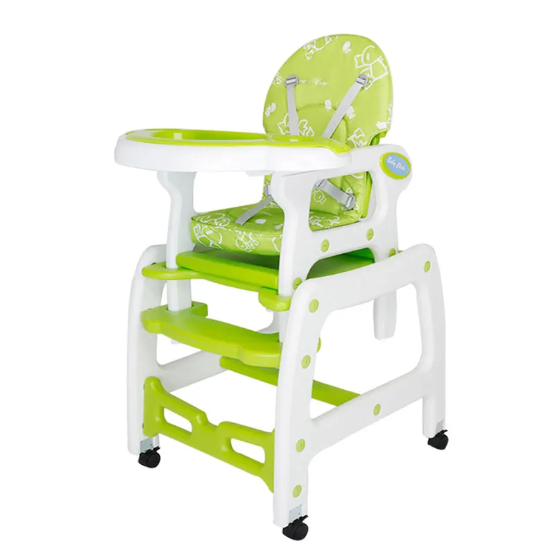 Mige PP пластиковый 2 в 1 детский обеденный высокий стул стол|plastic highchair|table baby seattable seat