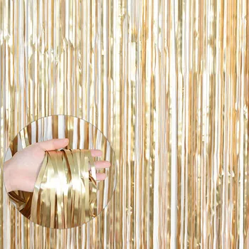

Sequin Backdrop Foil Fringe Tinsel Rain Curtain For Wedding Birthday Party Decorati Supplies Girl Adults Party Favor Accessories