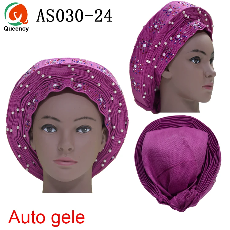 Queency африканские готовые дамы Aso oke материал авто-геле Headtie многоцветные доступны DHL AS030