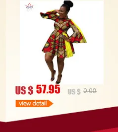 Традиционная африканская одежда на заказ женские комбинезоны Дашики женские костюмы трубы рукава Плюс Размер Женская одежда 6XL WY393