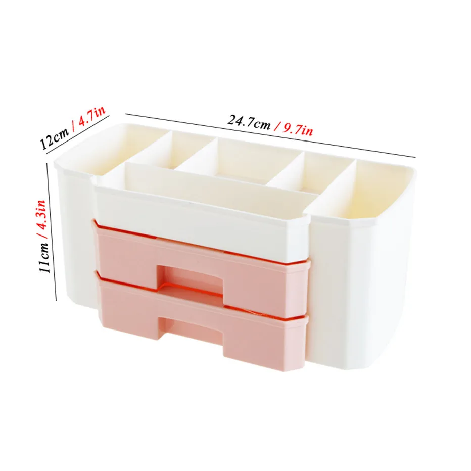 Makeup Cosmetic Storage Box Brush Lipstick Holder Desk Bathroom Organizer Large Capacity Makeup Display Case5