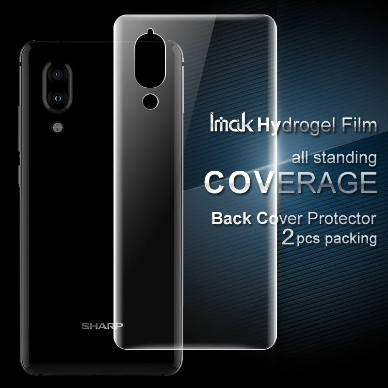 

IMAK 2 Pcs Packing Back Soft Hydrogel Protector Film for SHARP AQUOS S2