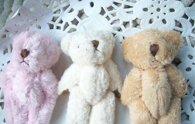 

Kawaii Mini Small 4CM approx. Accessory plush Toys - 4CM Joint Bear Stuffed TOY DOLL decor Bear TOY DOLL