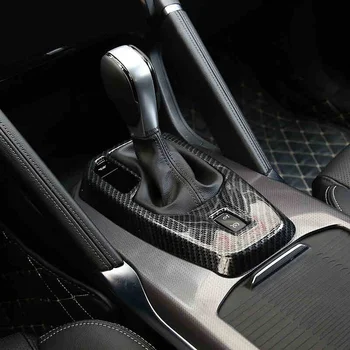 

For Renault Koleos 2017 2018 ABS Matte/Carbon Fibre Interior Gear Shift Knob Panel Frame Cover Trim styling LHD Accessories 1pcs