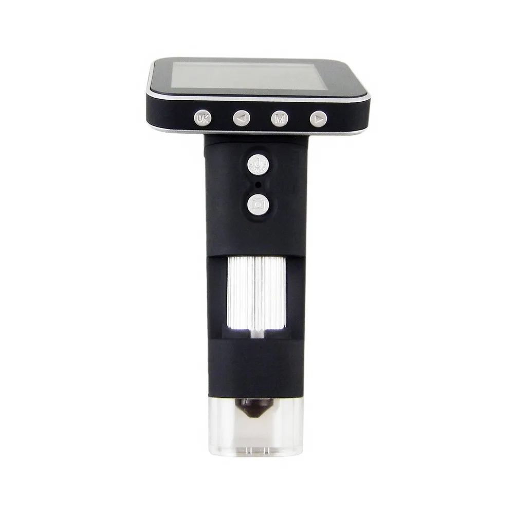 USB портативный электронный 500X микроскоп с 3 5 дюймовым HD светодиодным дисплеем и 8